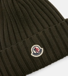 Moncler Logo virgin wool beanie