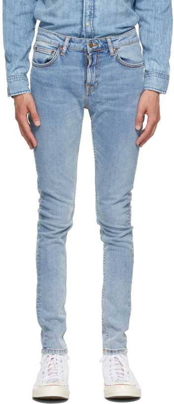 Photo: Nudie Jeans Blue Skinny Lin Jeans