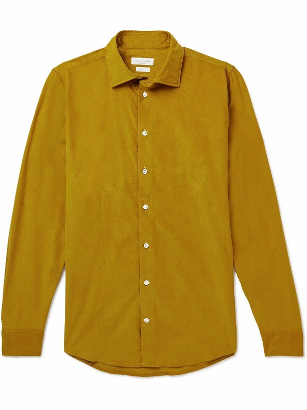 Photo: Richard James - Organic Cotton-Needlecord Shirt - Yellow
