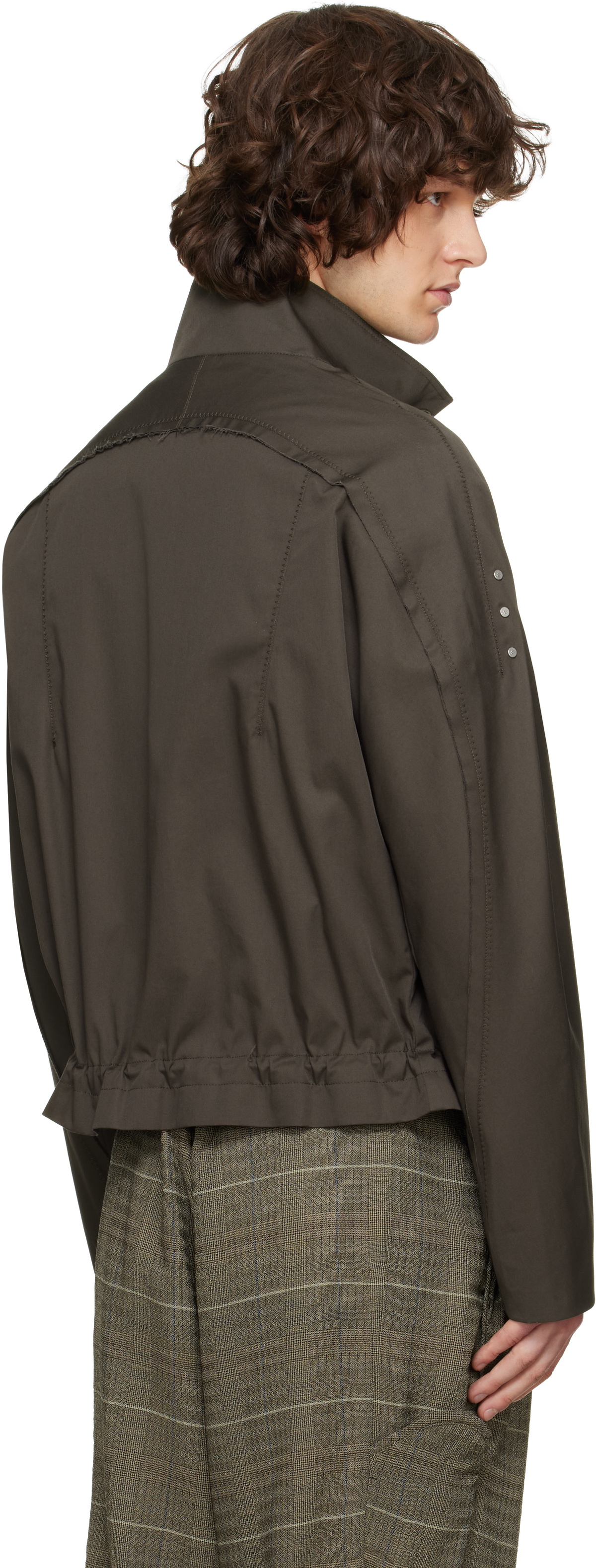 Kiko Kostadinov Brown Egreta Jacket