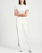 Manila Grace Womens Pants in Off white