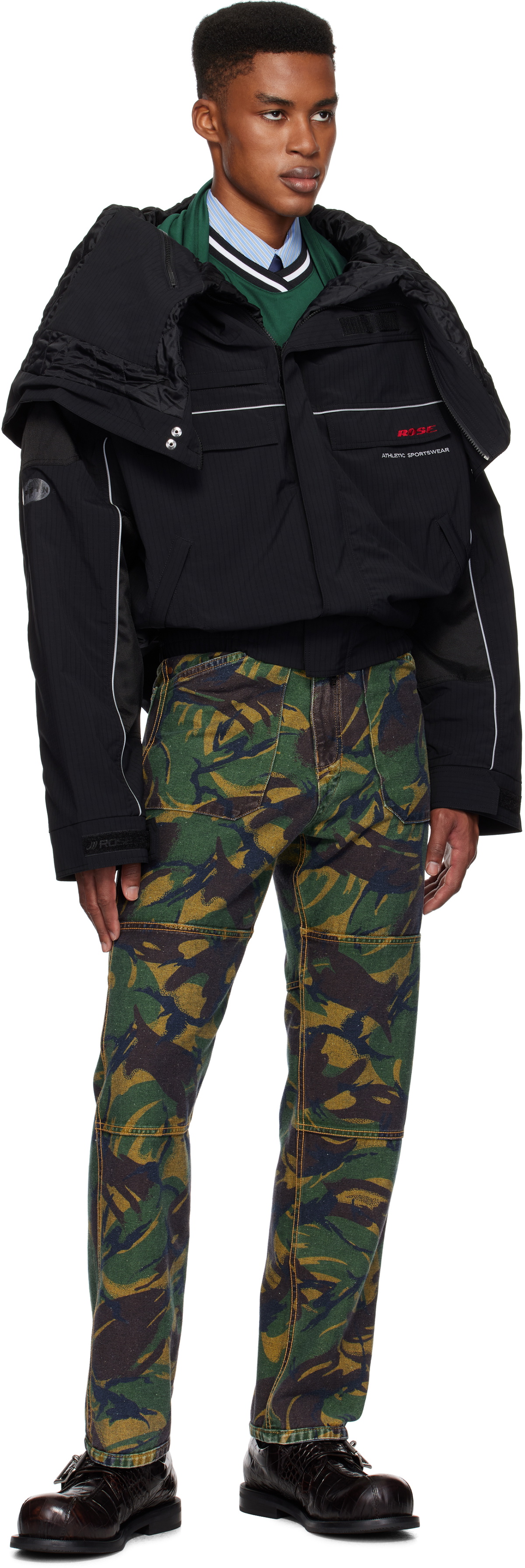 Martine Rose Black Reverse Sports Jacket Martine Rose