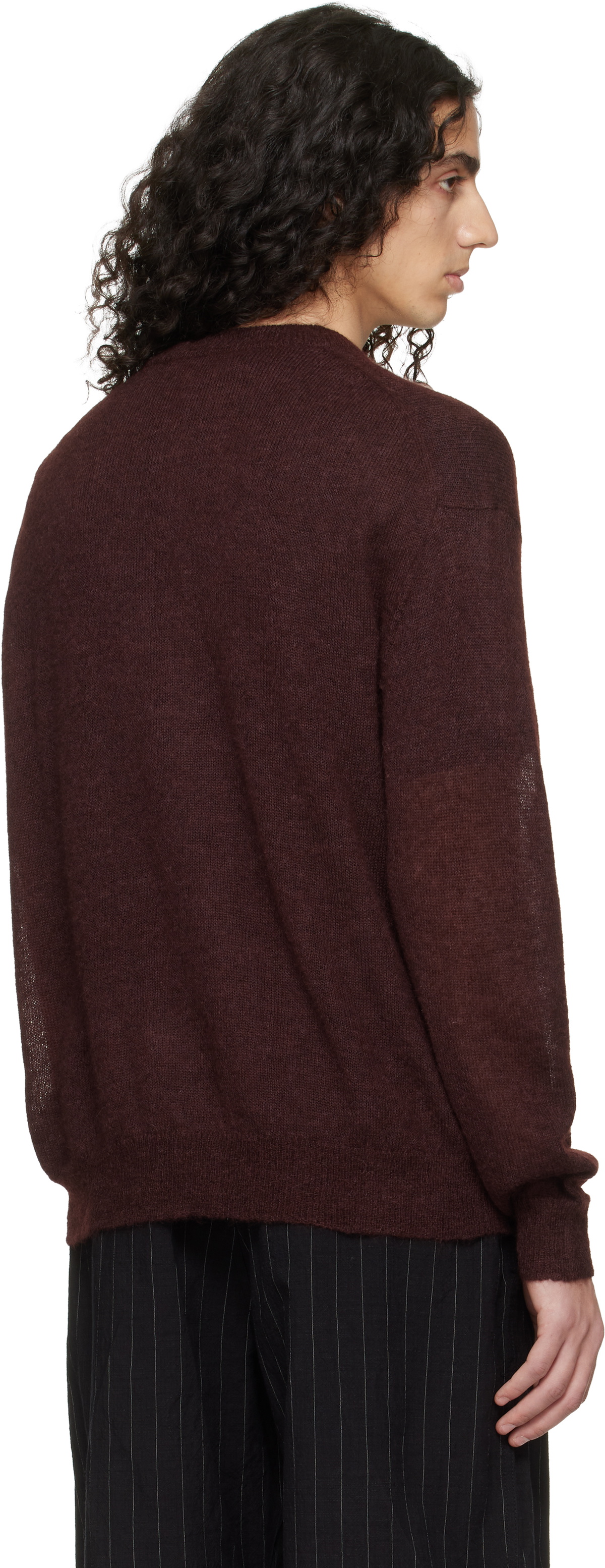 Studio Nicholson Burgundy Gulf Sweater