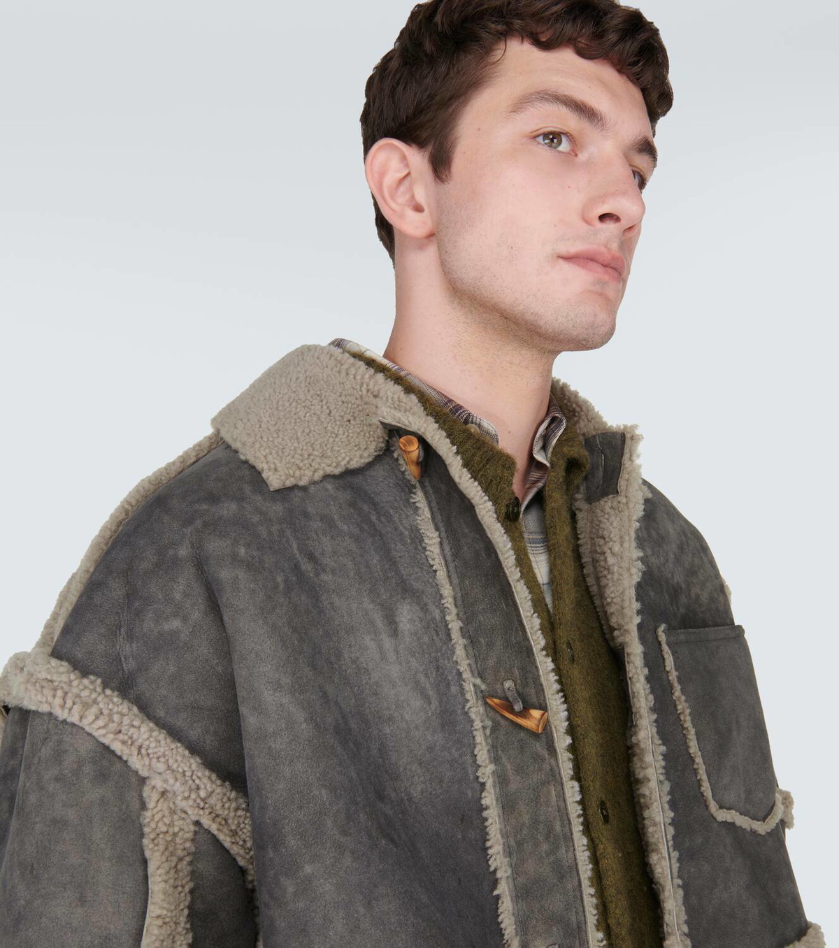 acne studios suède leather anorak acne studios suède leather anorak