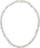 SWEETLIMEJUICE Silver Surban Chain Necklace