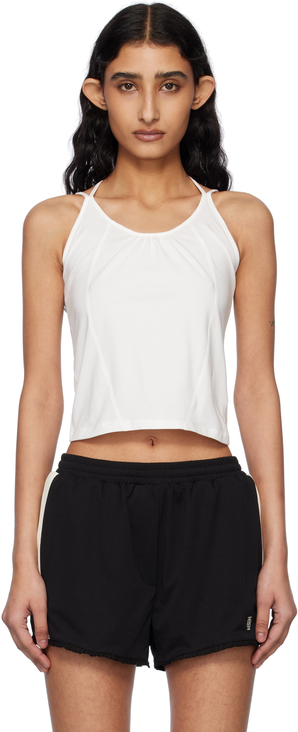 Kijun Off-White Double Strap Tank Top