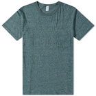 Velva Sheen Men's Twist Tubular Pocket T-Shirt in Heather Green