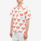 Human Made Men's Heart Aloha Vacation Shirt in White