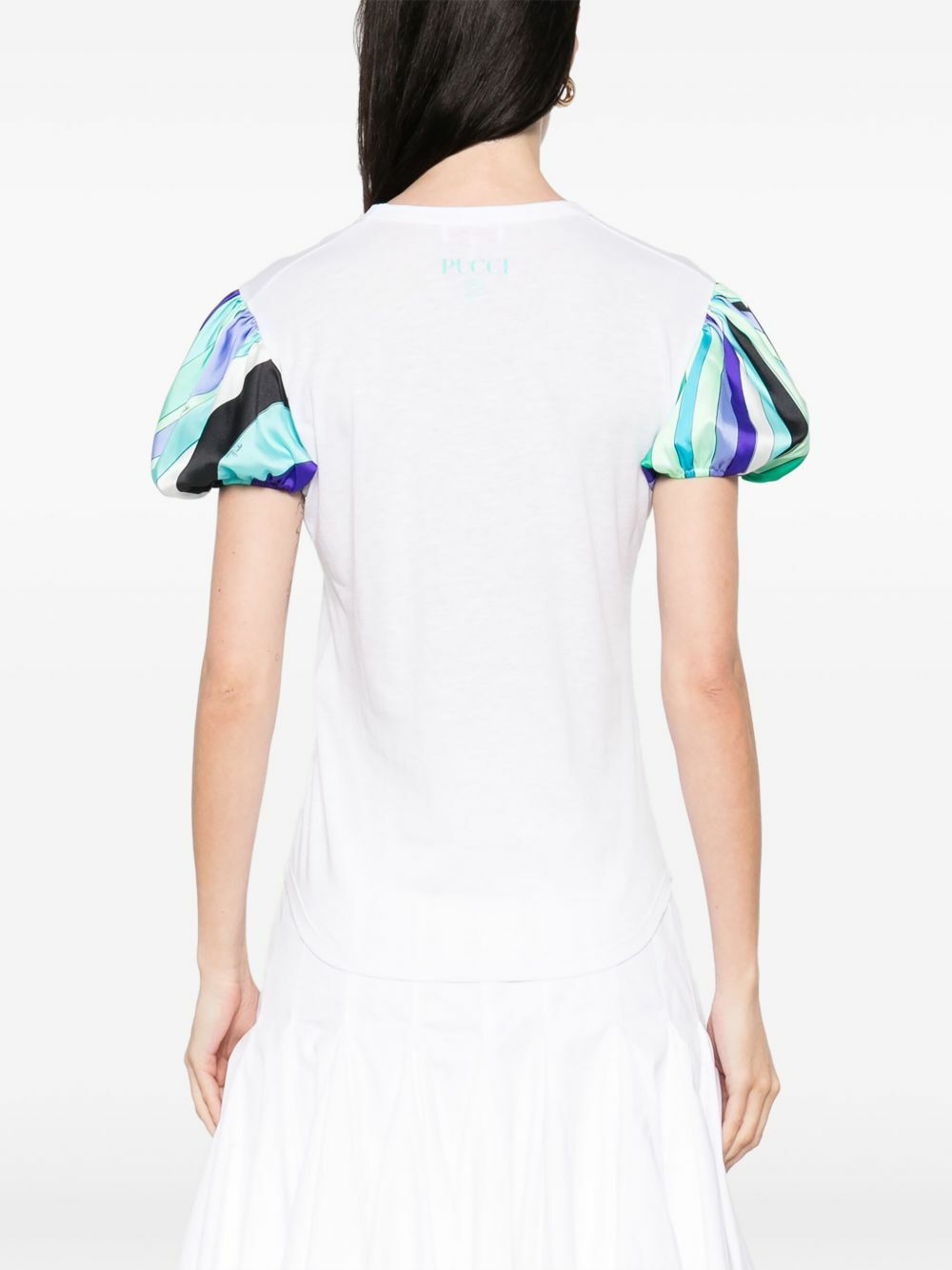 PUCCI Iride-Print Detail T-Shirt Emilio Pucci