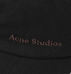 Acne Studios - Logo-Embroidered Cotton-Twill Baseball Cap - Black