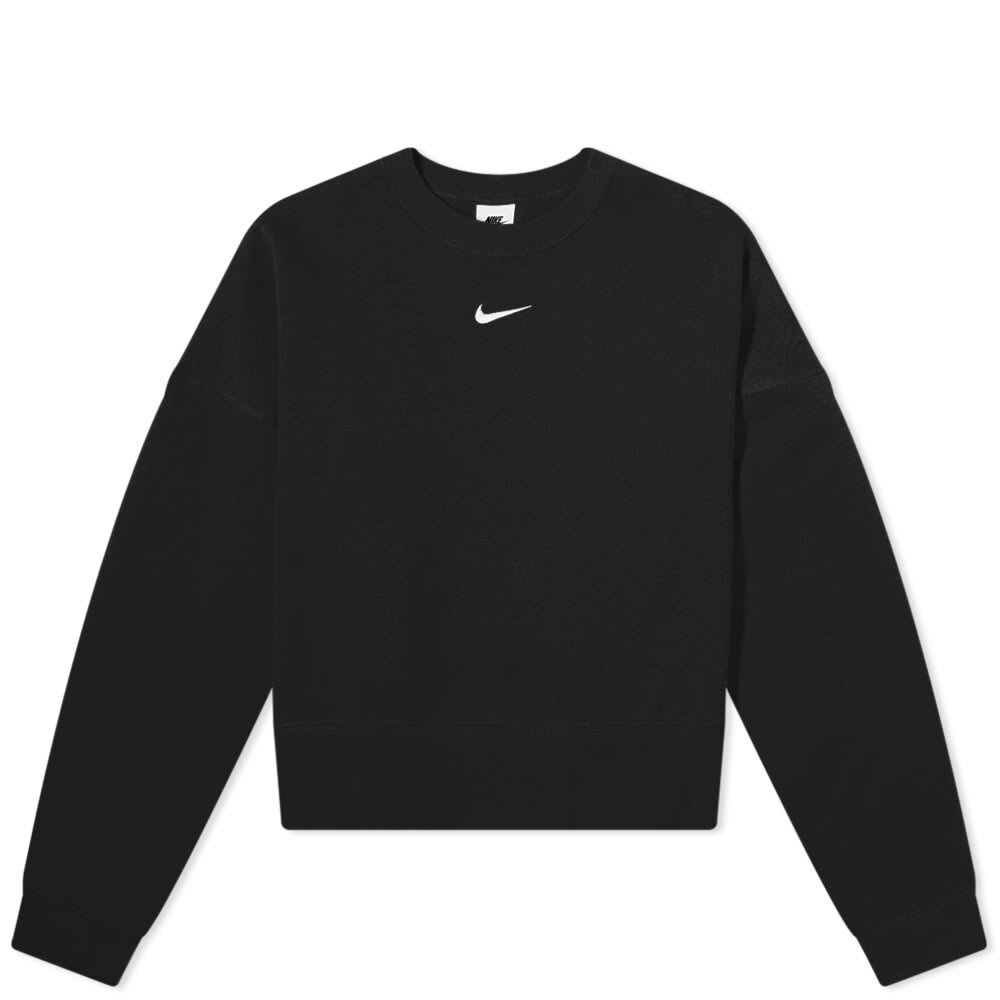 Photo: Nike Women's Essentials Crewneck Sweat in Black/White
