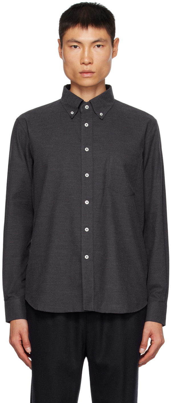 De Bonne Facture Gray Buttoned Shirt De Bonne Facture