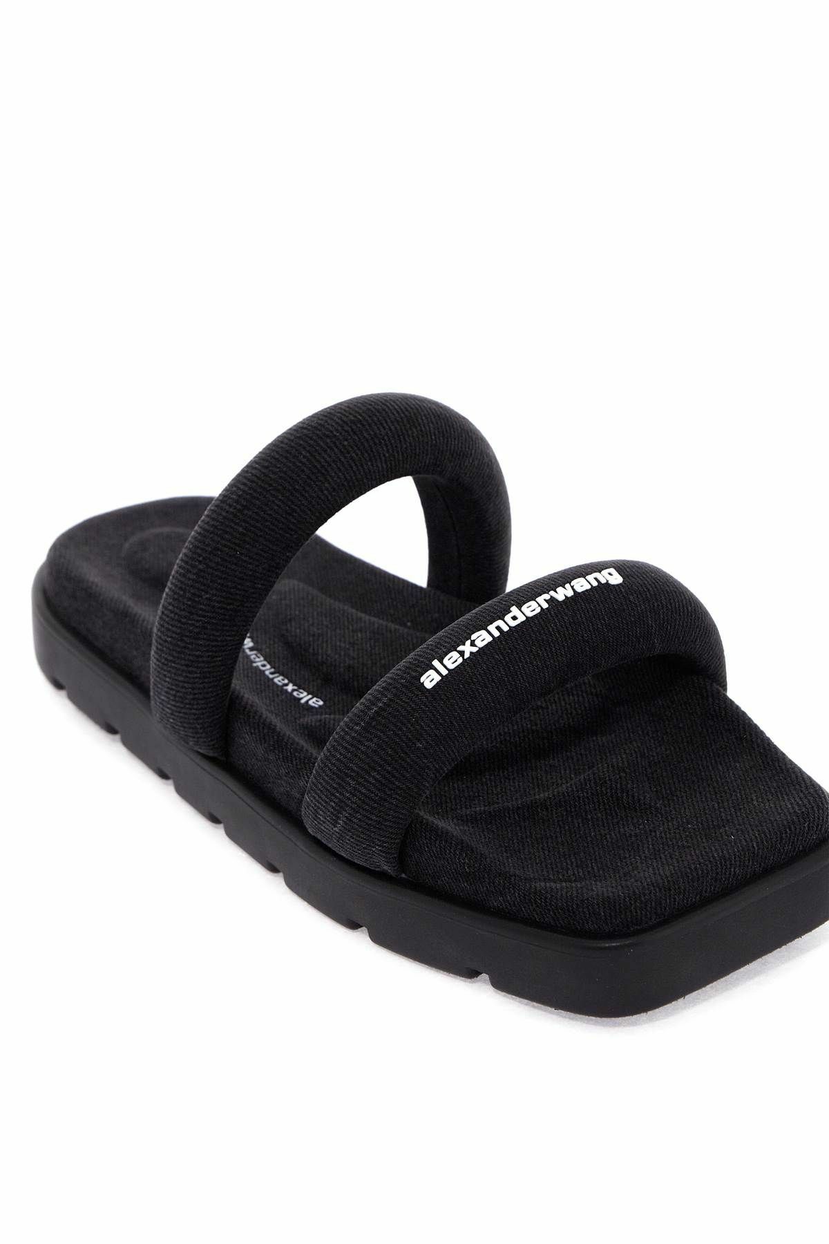 ALEXANDER WANG "denim jay slides Black