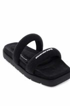ALEXANDER WANG "denim jay slides Black