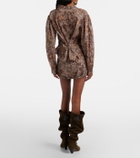 Isabel Marant Coralie printed cotton miniskirt