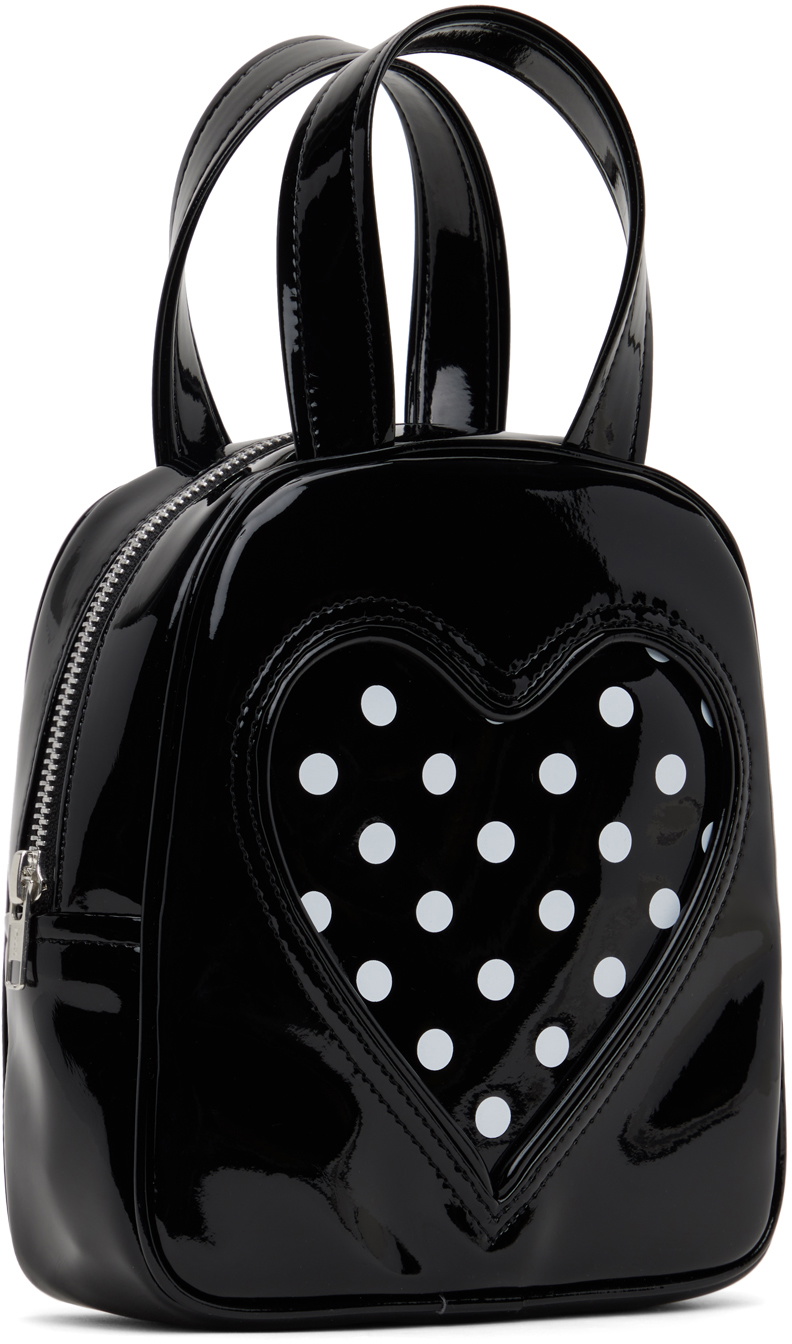 Comme des Garçons Girl Black Synthetic Patent Leather Bag