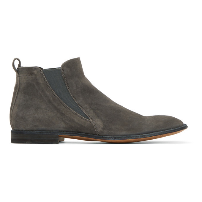 Photo: Officine Creative Grey Mondrian 5 Chelsea Boots