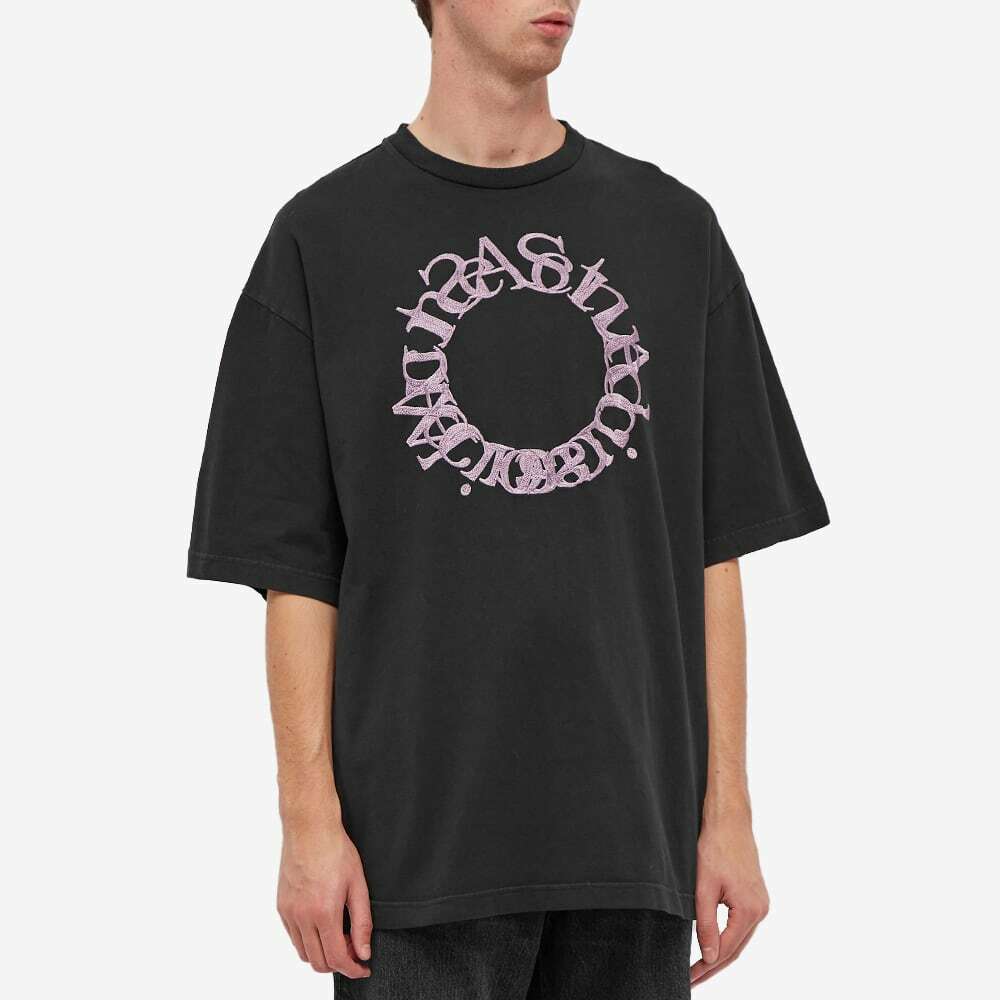 Acne Studios Men's Edlund Circle Logo T-Shirt in Black Acne Studios