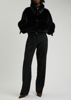 Paris Georgia Seb Faux fur Bomber Jacket Black
