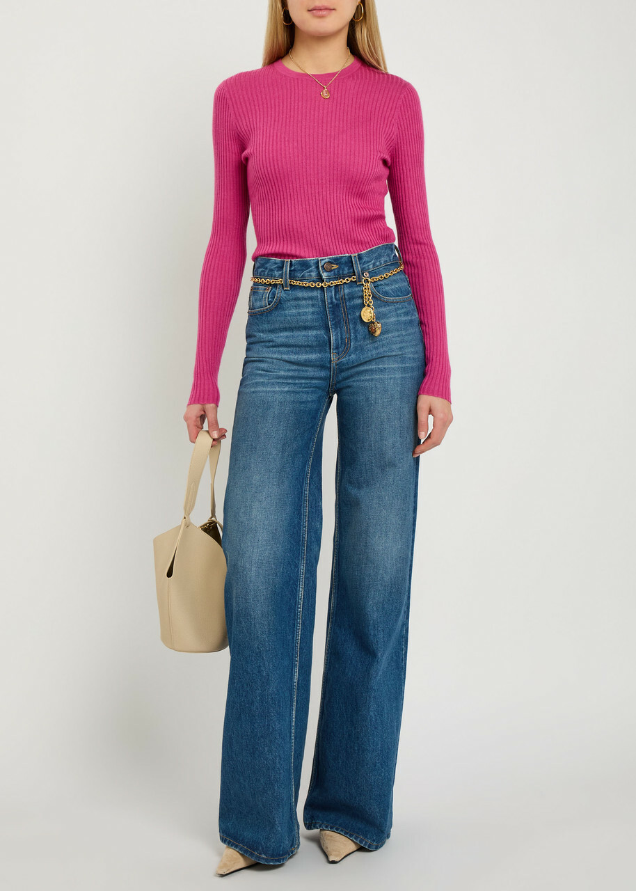 Gabriela Hearst Browning Cashmere-blend top Pink