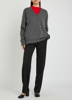Maison Margiela Tapered-leg Wool Trousers Black