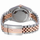 Rolex Datejust 36 Dark Rhodium Diamond Dial Mens Steel and 18k Everose Gold Jubilee Watch 126281RRDJ
