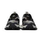 Valentino Black and Grey Valentino Garavani Bounce Sneakers