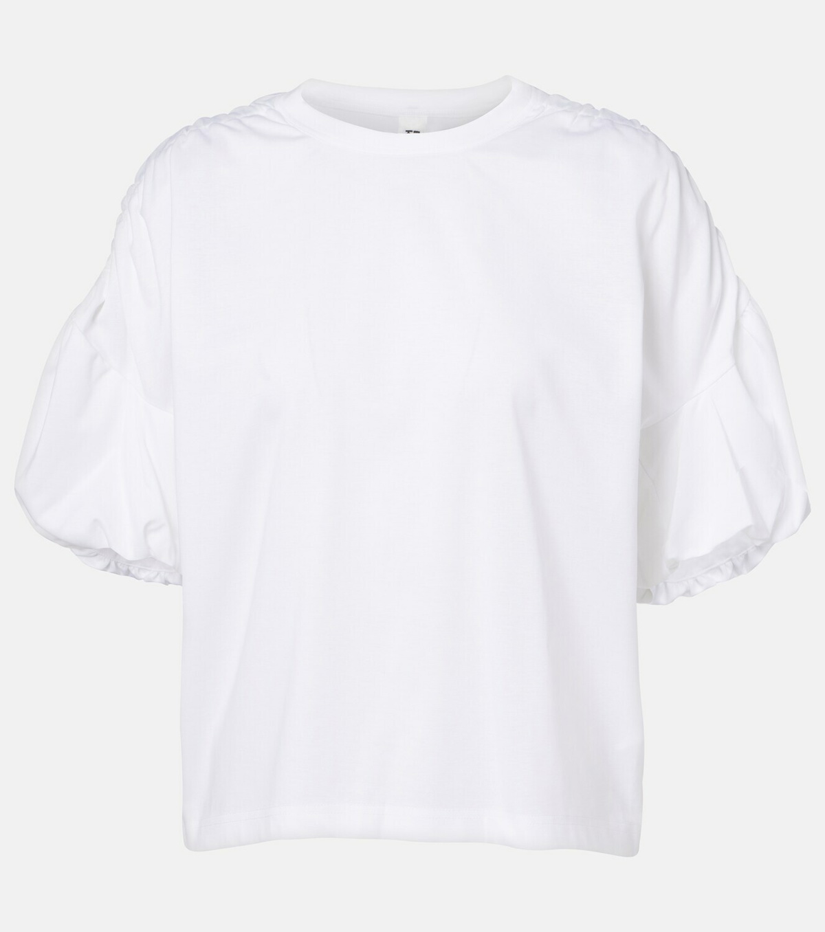 Noir Kei Ninomiya Gathered cotton jersey T-shirt