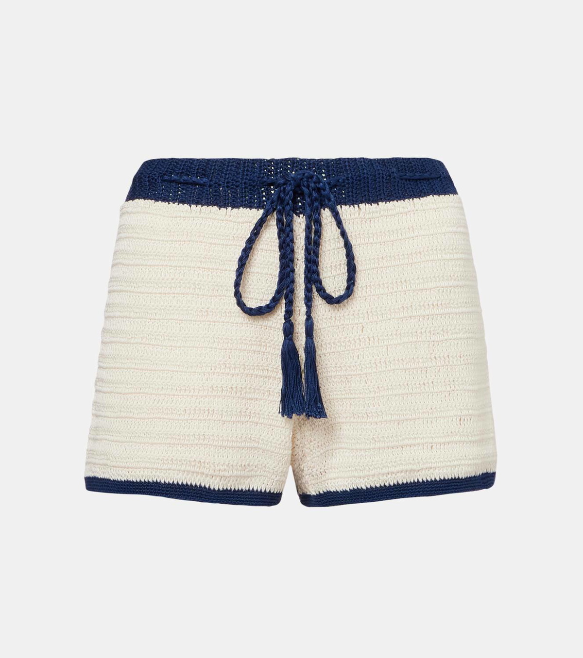 Anna Kosturova Seaside crochet cotton shorts