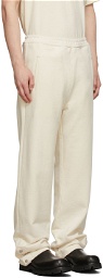 Mr. Saturday Off-White French Terry Lounge Pants