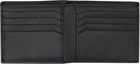 Hugo Black Stacked-Logo Leather Wallet