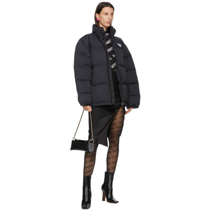 VETEMENTS Black Down Limited Edition Logo Puffer Jacket Vetements