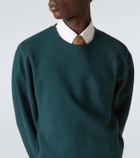 Saint Laurent Cassandre cotton fleece sweatshirt