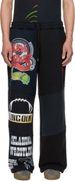 Marine Serre Black Regenerated Graphic Sweatshirts Sweatpants