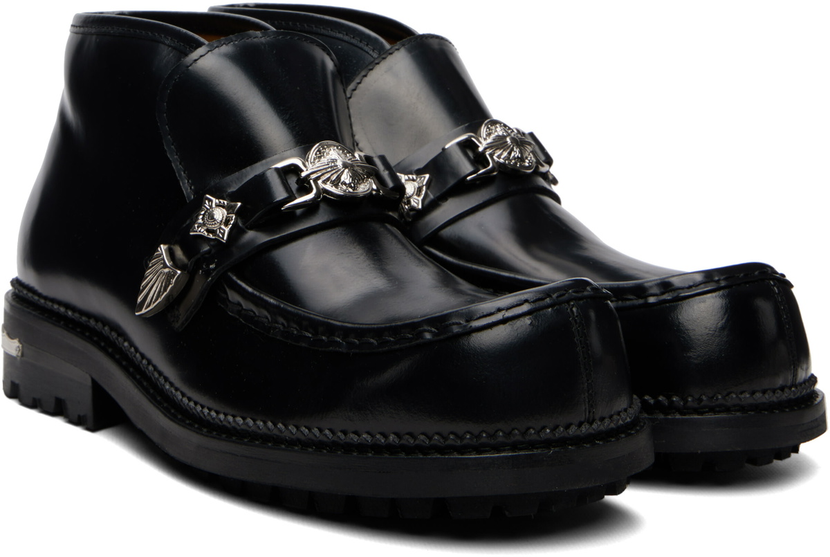 Toga Virilis Black Leather Boots