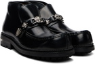 Toga Virilis Black Leather Boots