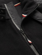 Moncler Grenoble - Shell-Trimmed Fleece Down Ski Jacket - Black