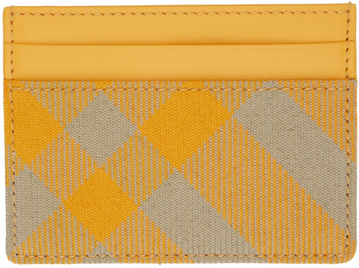 Photo: Burberry Yellow Check Card Holder