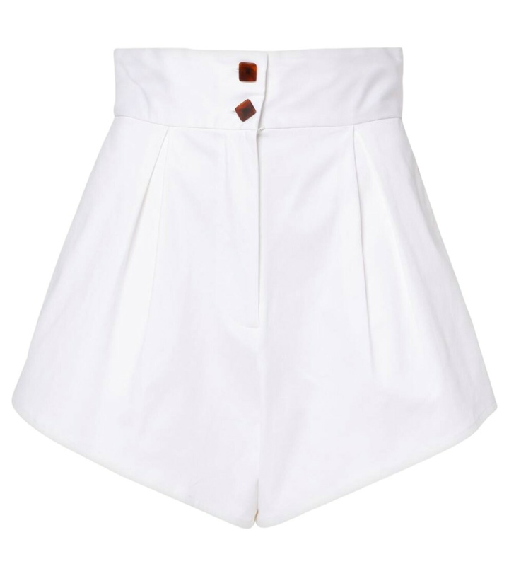 Photo: Adriana Degreas High-rise cotton-blend shorts
