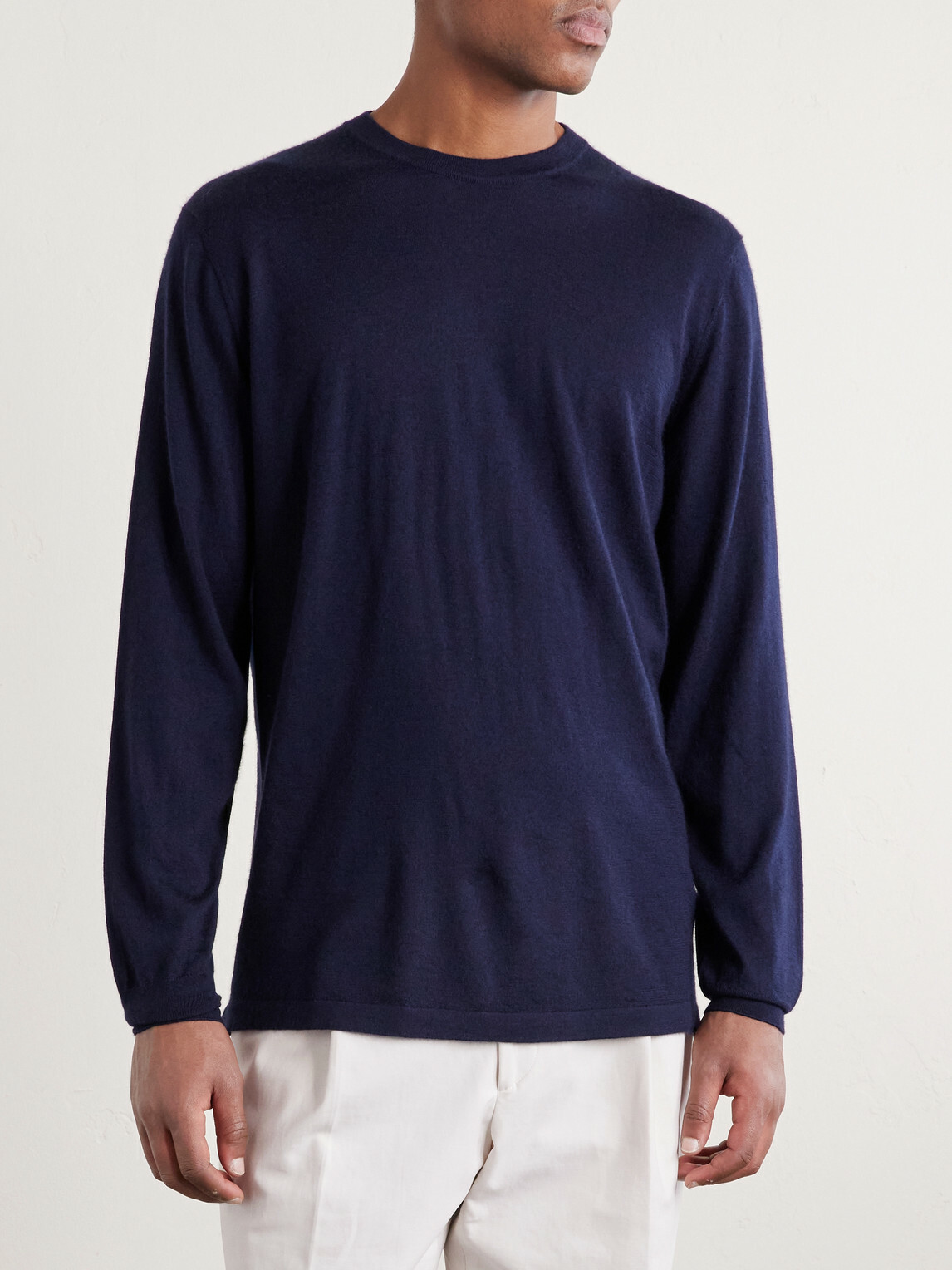 Thom Sweeney - Cashmere and Silk-Blend Sweater - Blue