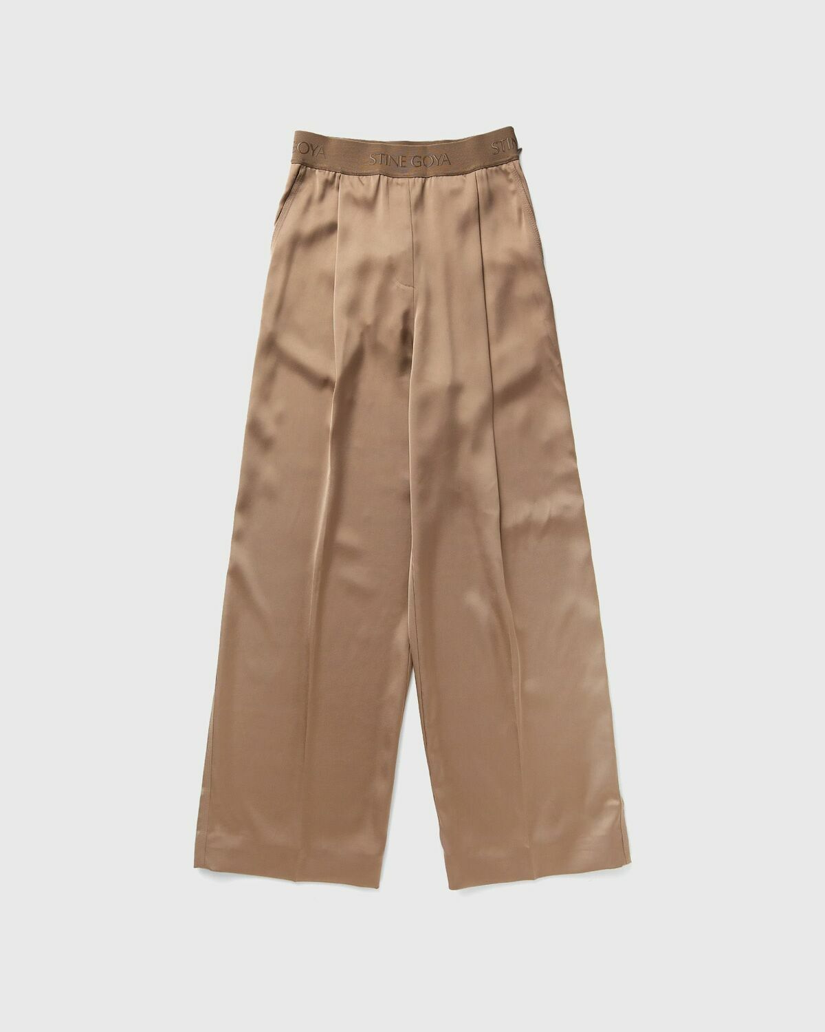 Stine Goya Wide Leg Long Pants Beige Casual Pants