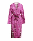 Jucca Womens Overcoat & Trench Coat Mauve