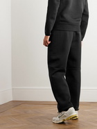 Nike - Straight-Leg Logo-Print Cotton-Blend Tech Fleece Sweatpants - Black