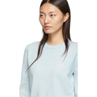 Loewe Blue Short Anagram Sweater