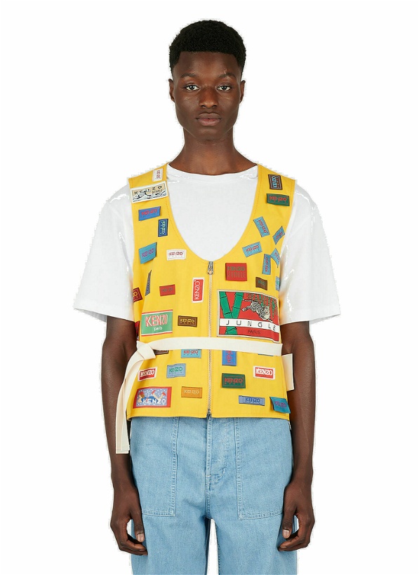 Photo: Kenzo - Archive Labels Gilet Jacket in Yellow