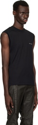 Mugler Black Signature Sleeveless Tank Top