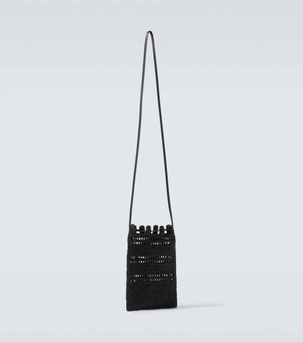 国内発*LOEWE Paula's Ibiza ロゴ ラフィア クロスボディバッグ LOEWE + Paula's Ibiza Puzzle Edge ラフィア スモール