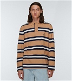 Lanvin - Striped cotton piqué polo shirt
