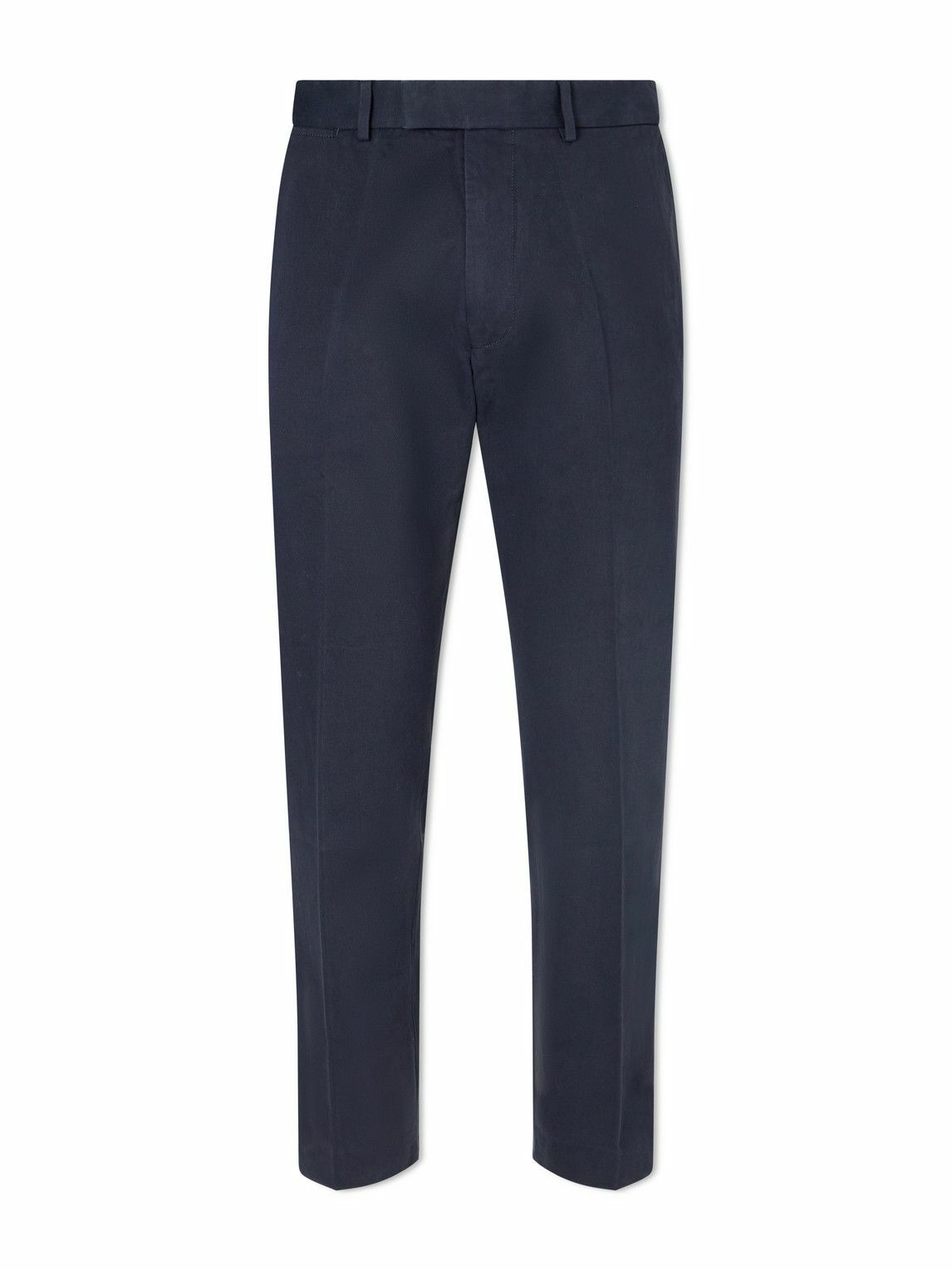 Moncler Gamme Bleu Blue Twill Trousers Moncler Gamme Bleu