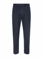 TOM FORD - Straight-Leg Cotton-Drill Trousers - Blue